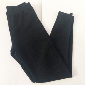 Black Glitter Specked Leggings Sz: Medium